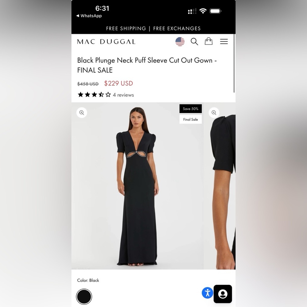 Mac Duggal Black Cutout Dress - Picture 2 of 15